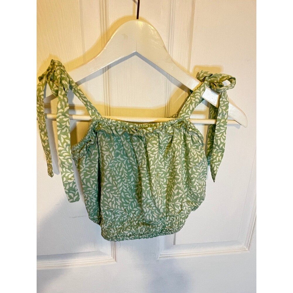 Crop top green kiwi & punch NWT boutique top